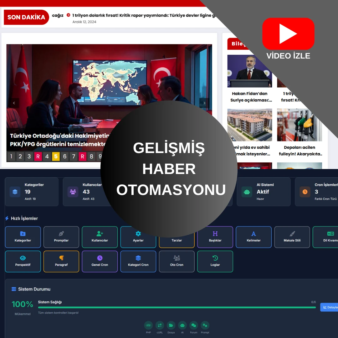 Gelişmiş Haber / News Otomasyonu